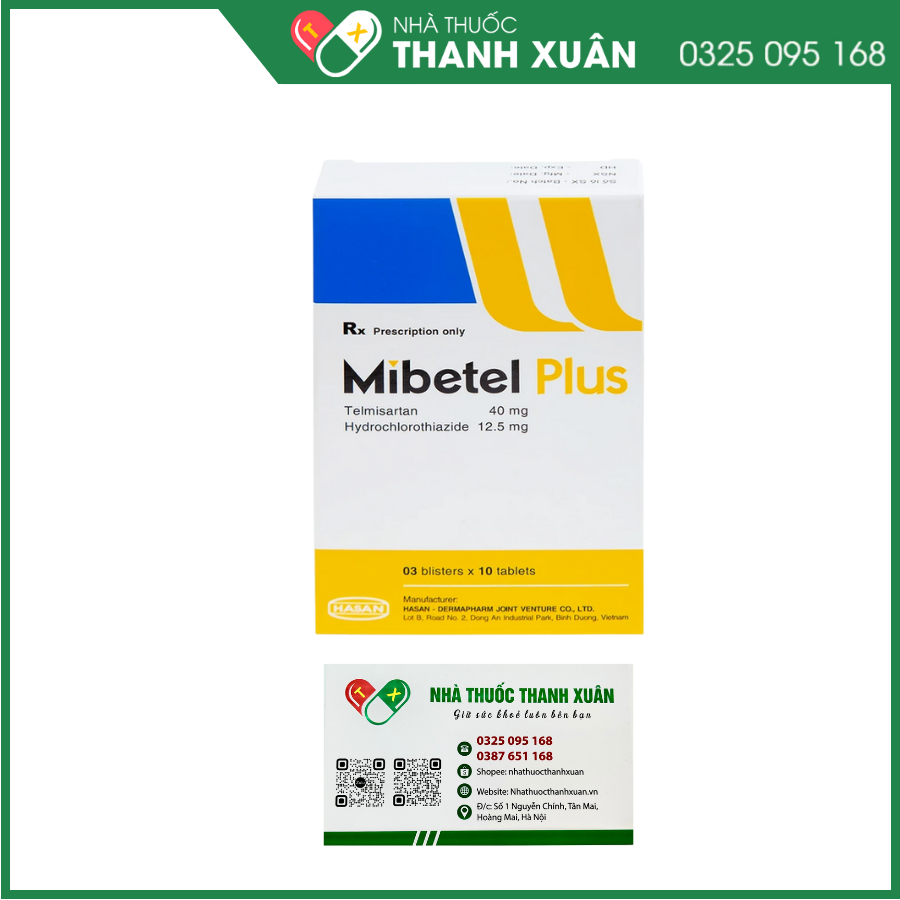 Mibetel Plus điều trị tăng huyết áp vô căn